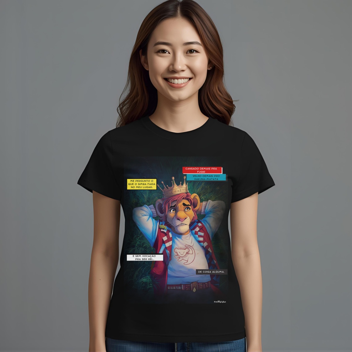 Nome do produto: Camiseta “Ciclo da Vida” – O Rei Leão
