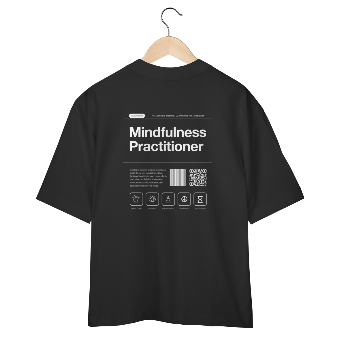 T-shirt Oversized Mindfulness Practitioner