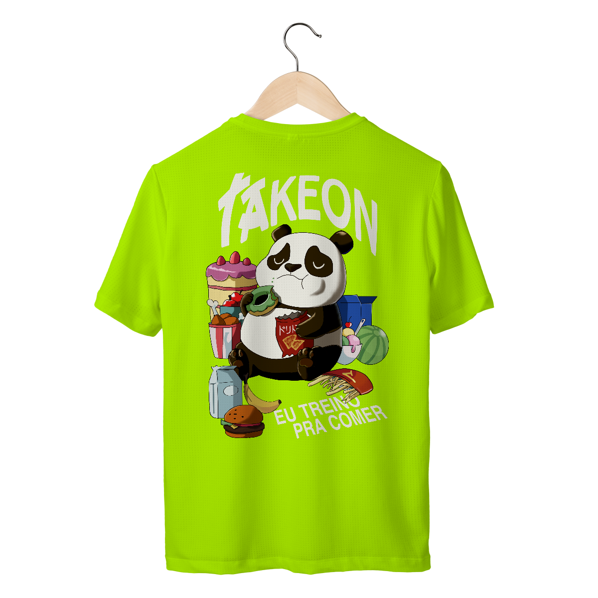 Nome do produto: Camiseta Sport Dry UV Eu Treino Para Comer