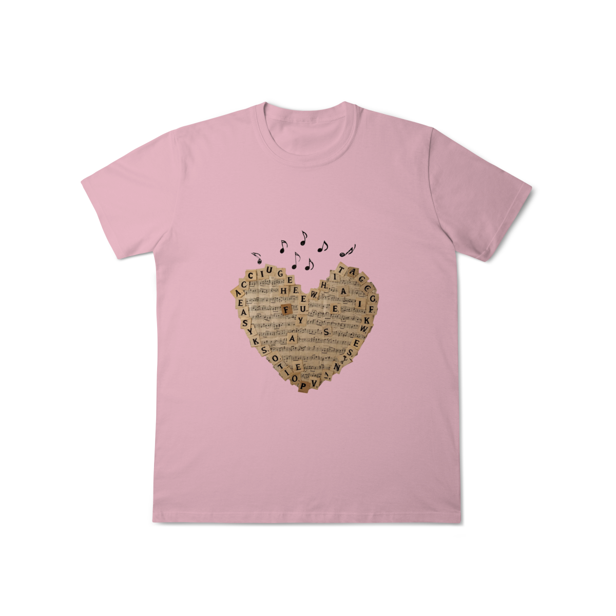 T-Shirt Heart Music