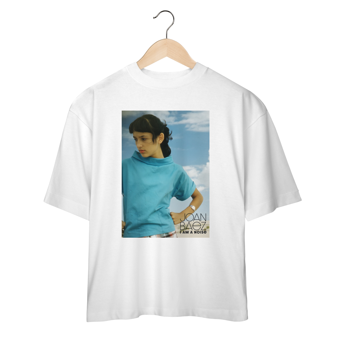 Camiseta Oversized Joan Baez - I am a noise