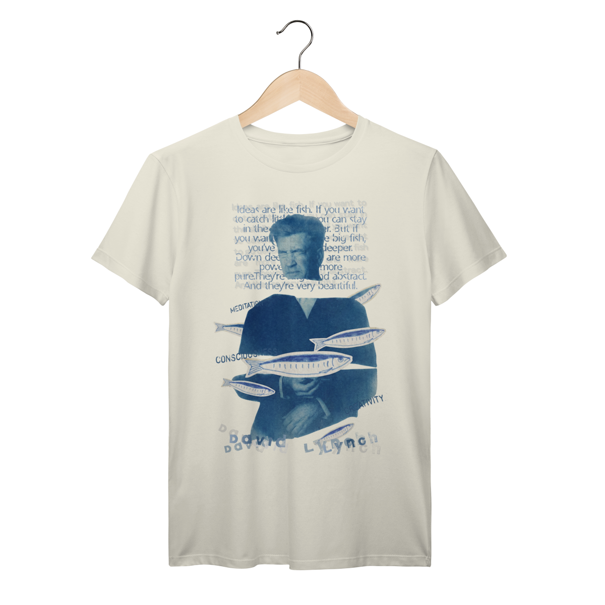 Camiseta David Lynch - Blue Fishes