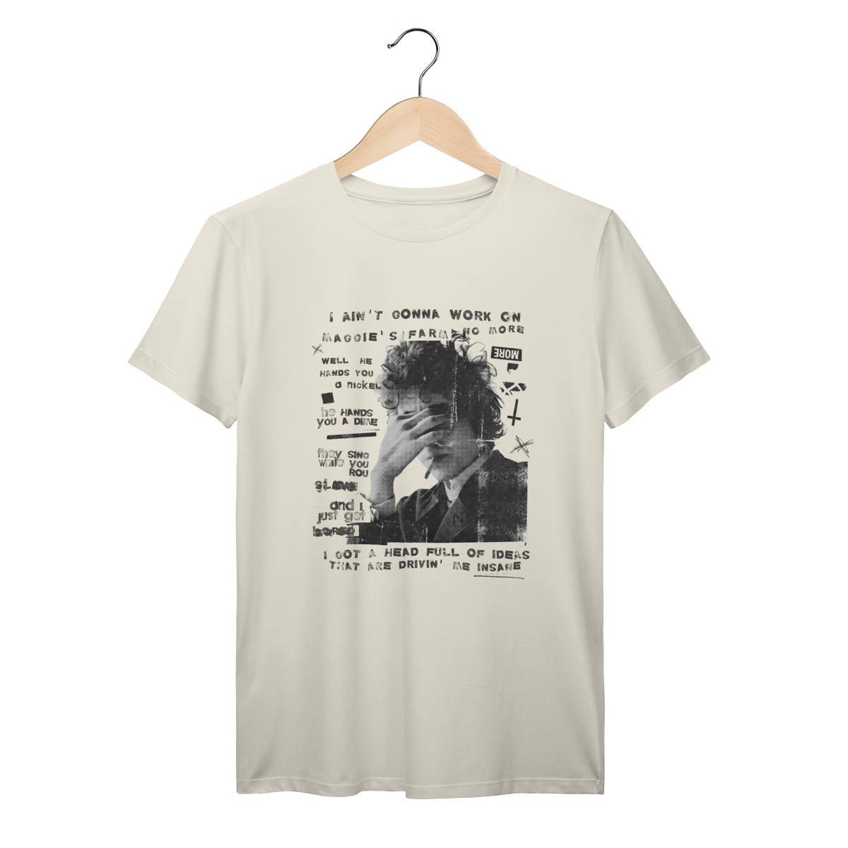 Camiseta Bob Dylan - Maggie - Marfim