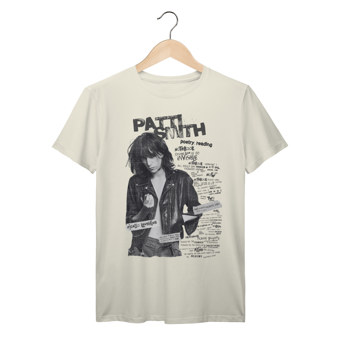 Camiseta Patti Smith - Marfim