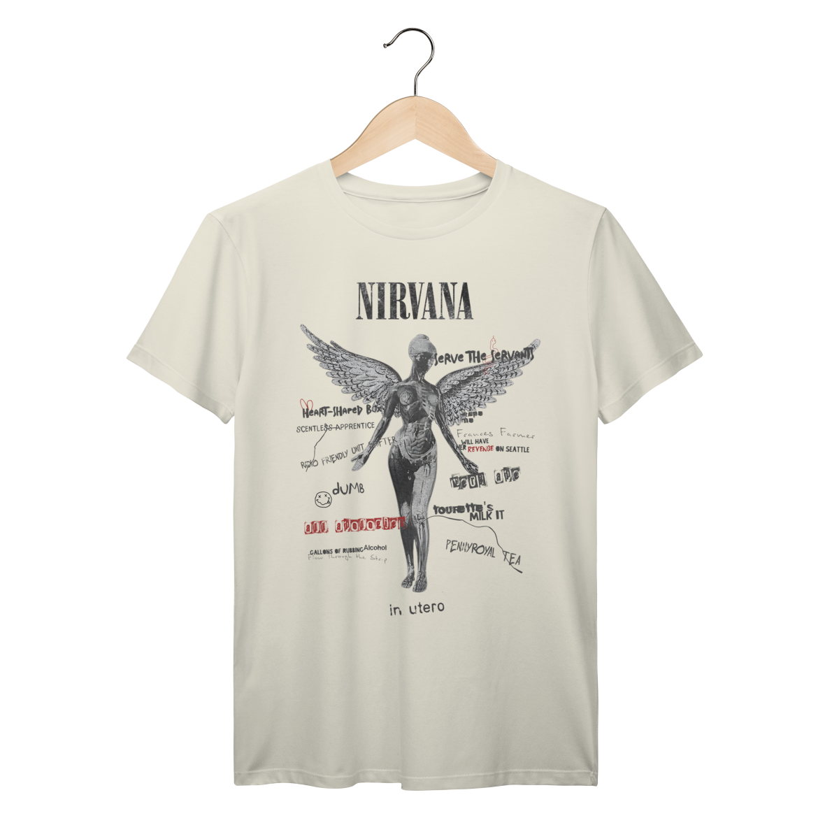 Camiseta Nirvana - Marfim