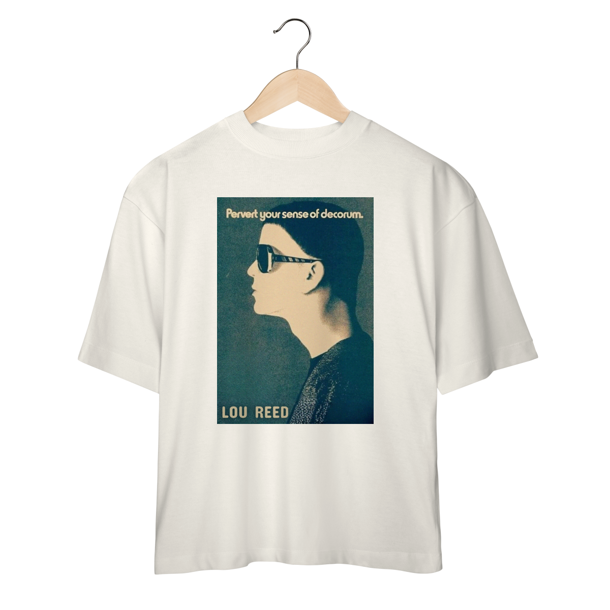 Camiseta Oversized Lou Reed - Pervert your sense of decorum