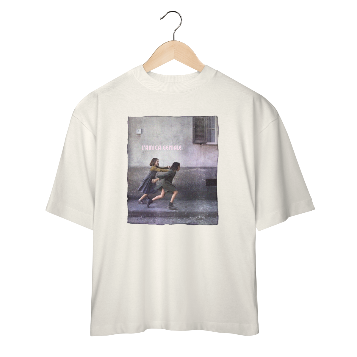 Camiseta Oversized Amiga Genial