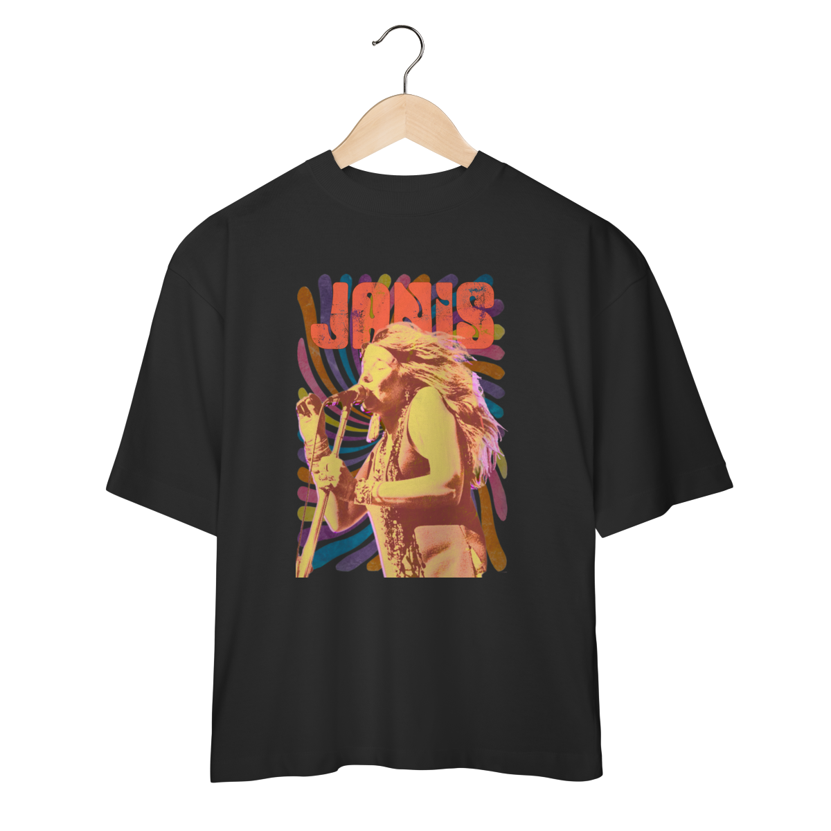 Camiseta Oversized Janis Joplin