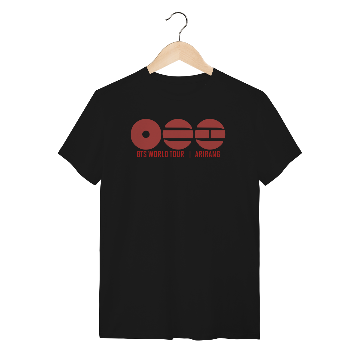 Camiseta BTS Logo Vermelha Ariran