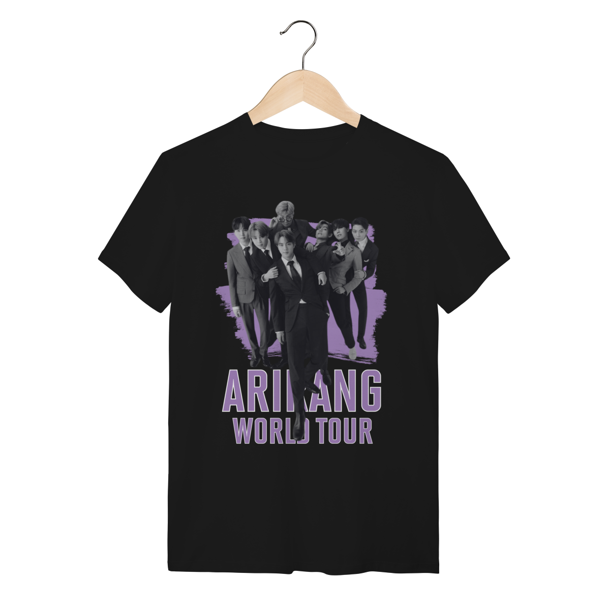 Camiseta BTS Arirang World Tour Roxo