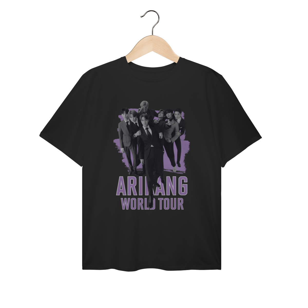 Camiseta Plus Size BTS Arirang World Tour Roxo