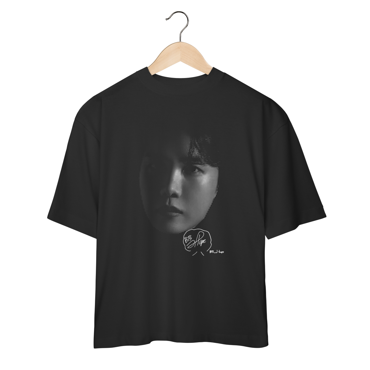 Camiseta Oversized BTS Big Head J-Hope