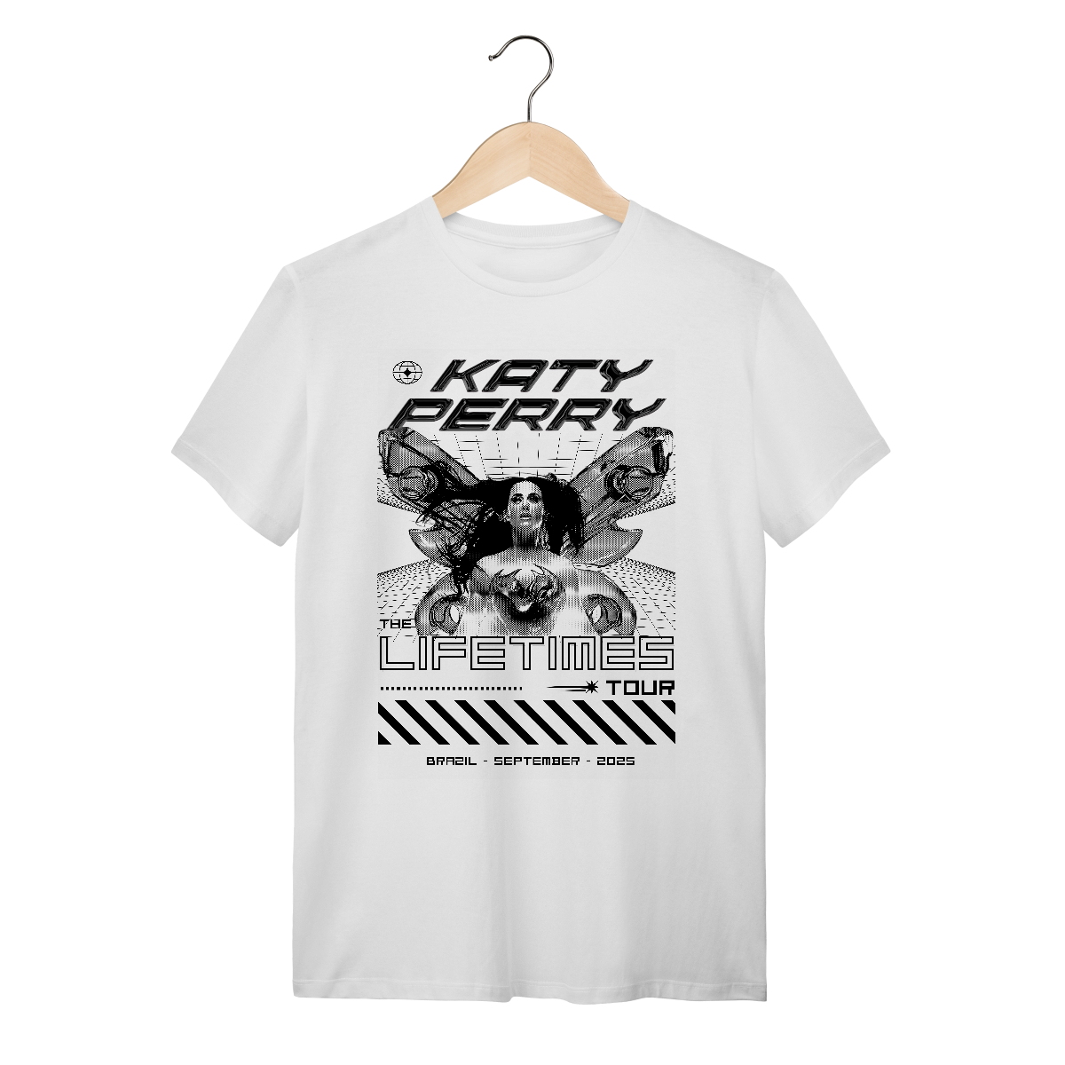Nome do produto: Camiseta - The lifetimes Tour fundo preto - Katy Perry