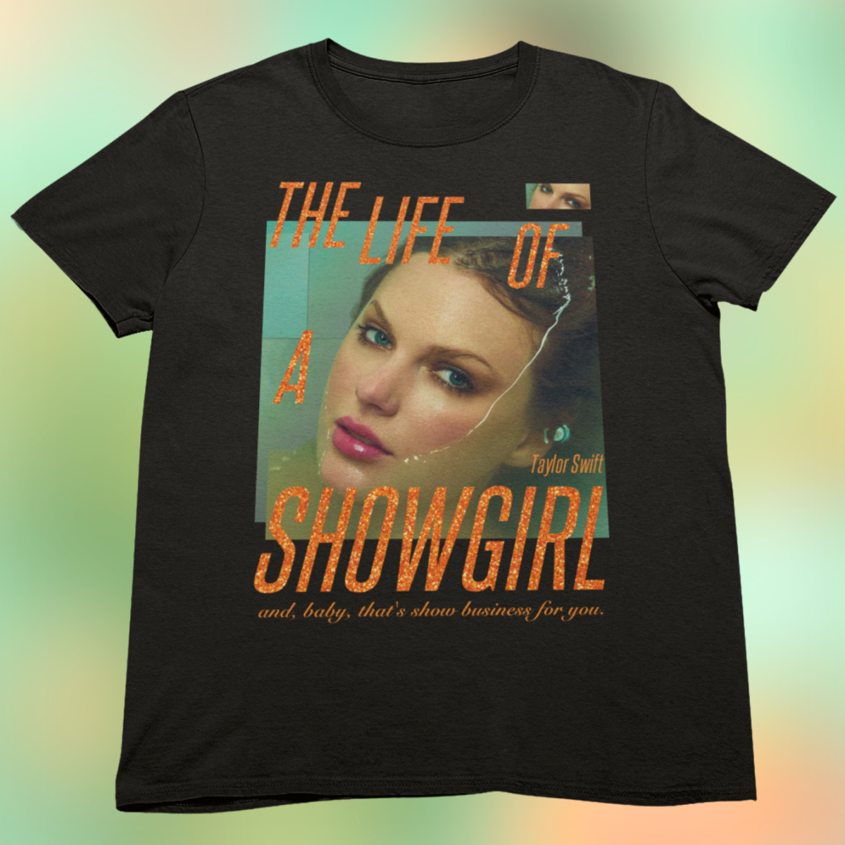 Camiseta - Showgirl Vanilla Preta/branca - Taylor Swift