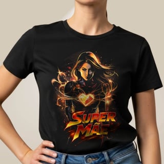 Camiseta Heroínas - Super Mãe