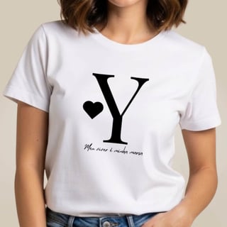 Camiseta Letra Y - Meu Viver é Minha Marca