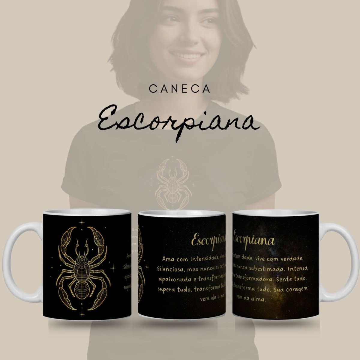 Caneca Zodíaco - Escorpiana