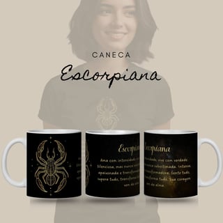Caneca Zodíaco - Escorpiana