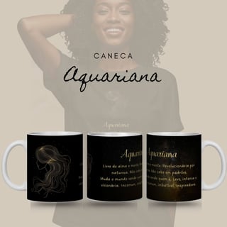 Caneca Zodíaco - Aquariana