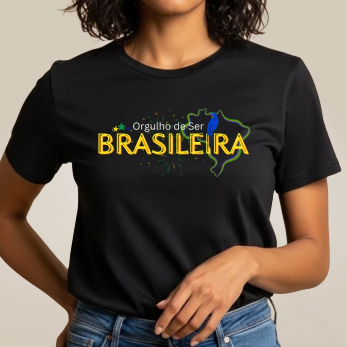 Camiseta Orgulho de Ser Brasileira Black