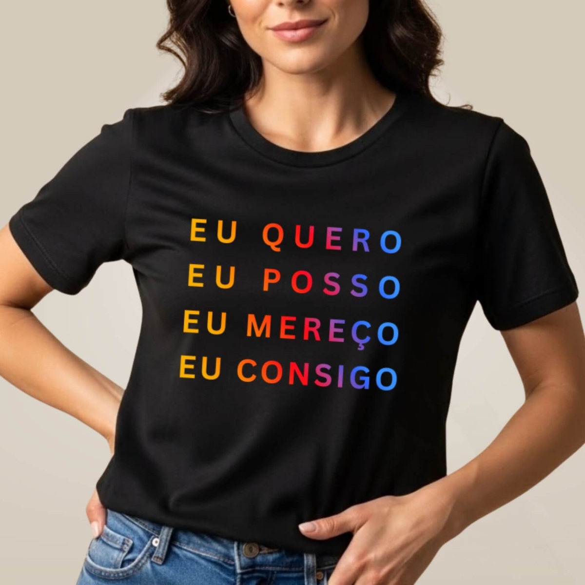 Camiseta Eu Quero Eu Posso
