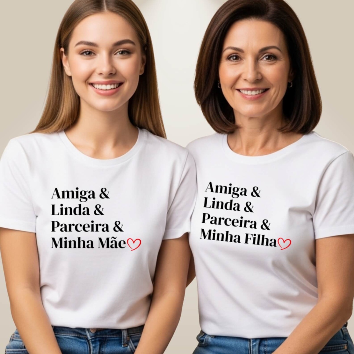 Camiseta Minha Mãe Branca