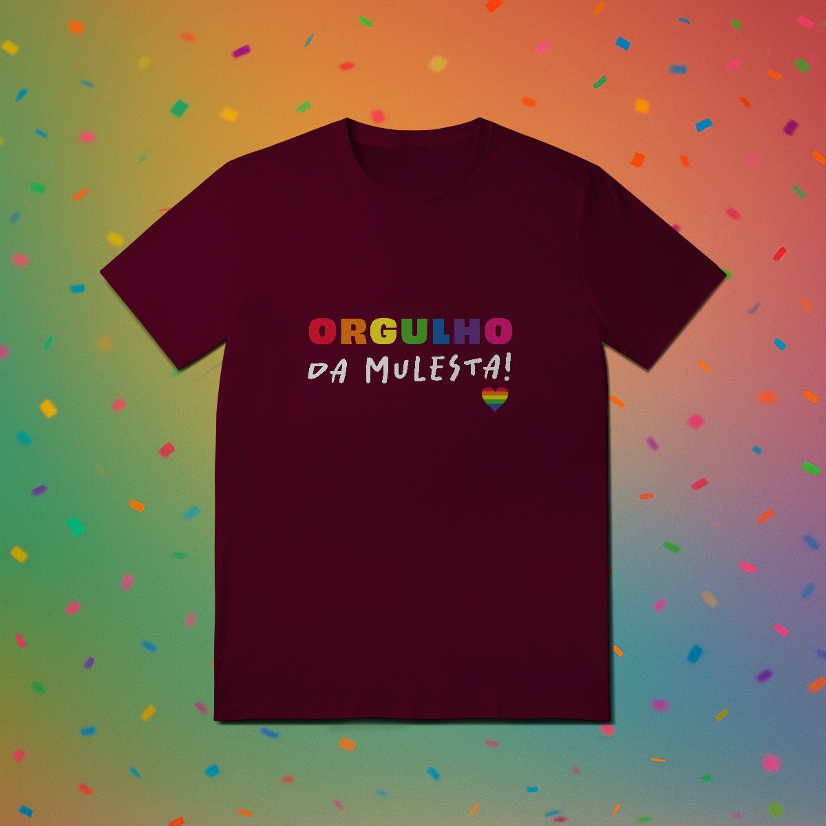 Camiseta ORGULHO DA MULESTA (estampa branca)