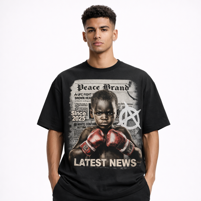 Nome do produto: Camiseta Streetwear Latest News | Oxvibe
