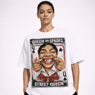 Camiseta Streetwear Queen of Spades | Oxvibe
