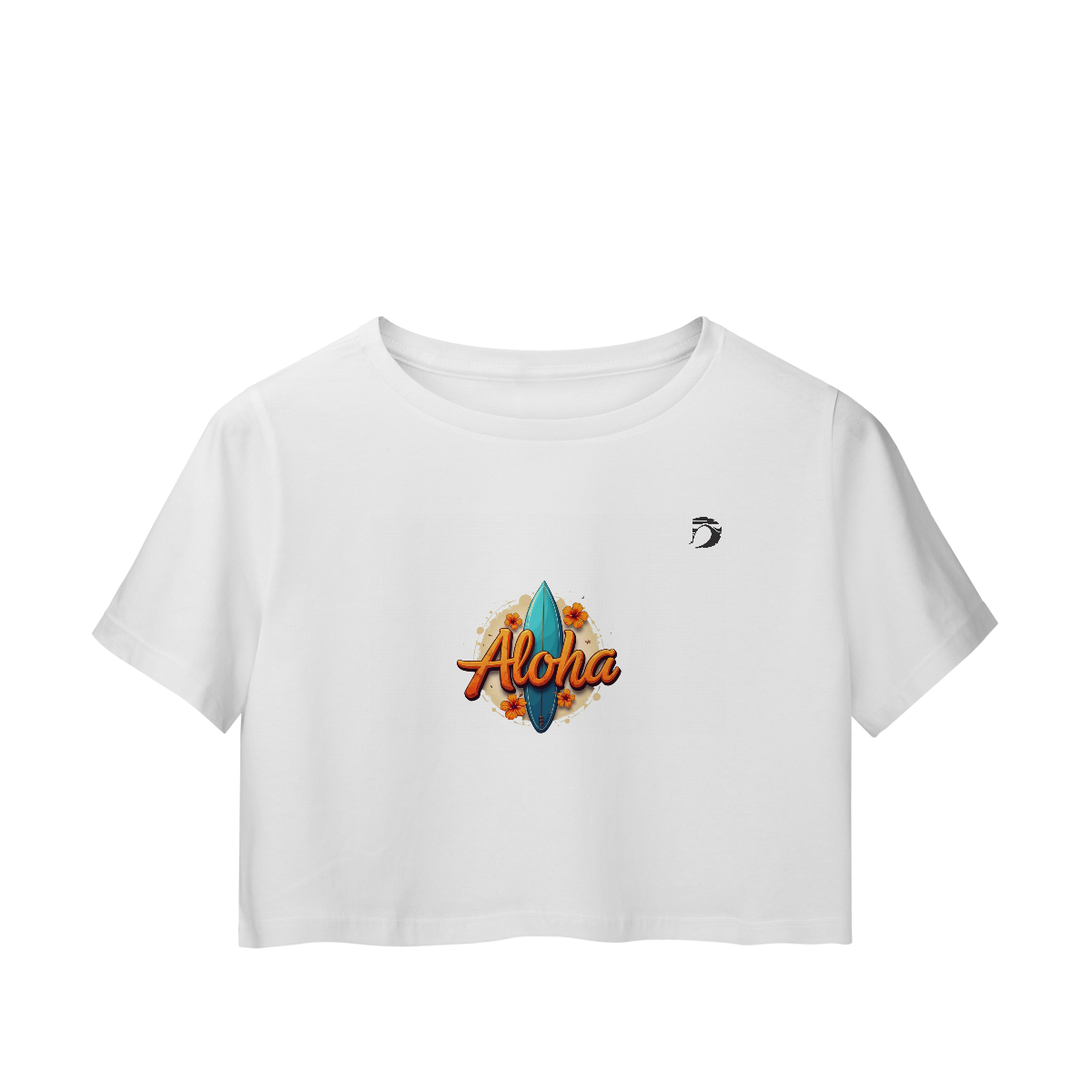 Camisa cropped manga curta Dream Surf