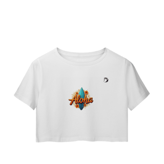 Camisa cropped manga curta Dream Surf