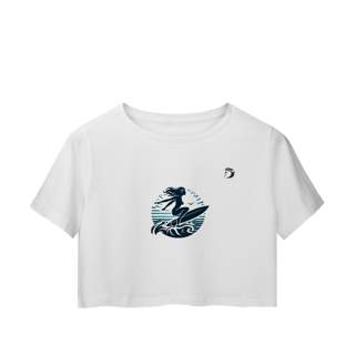 Camisa cropped manga curta Dream Surf