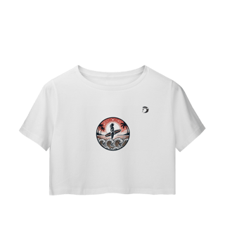 Camisa cropped manga curta Dream Surf