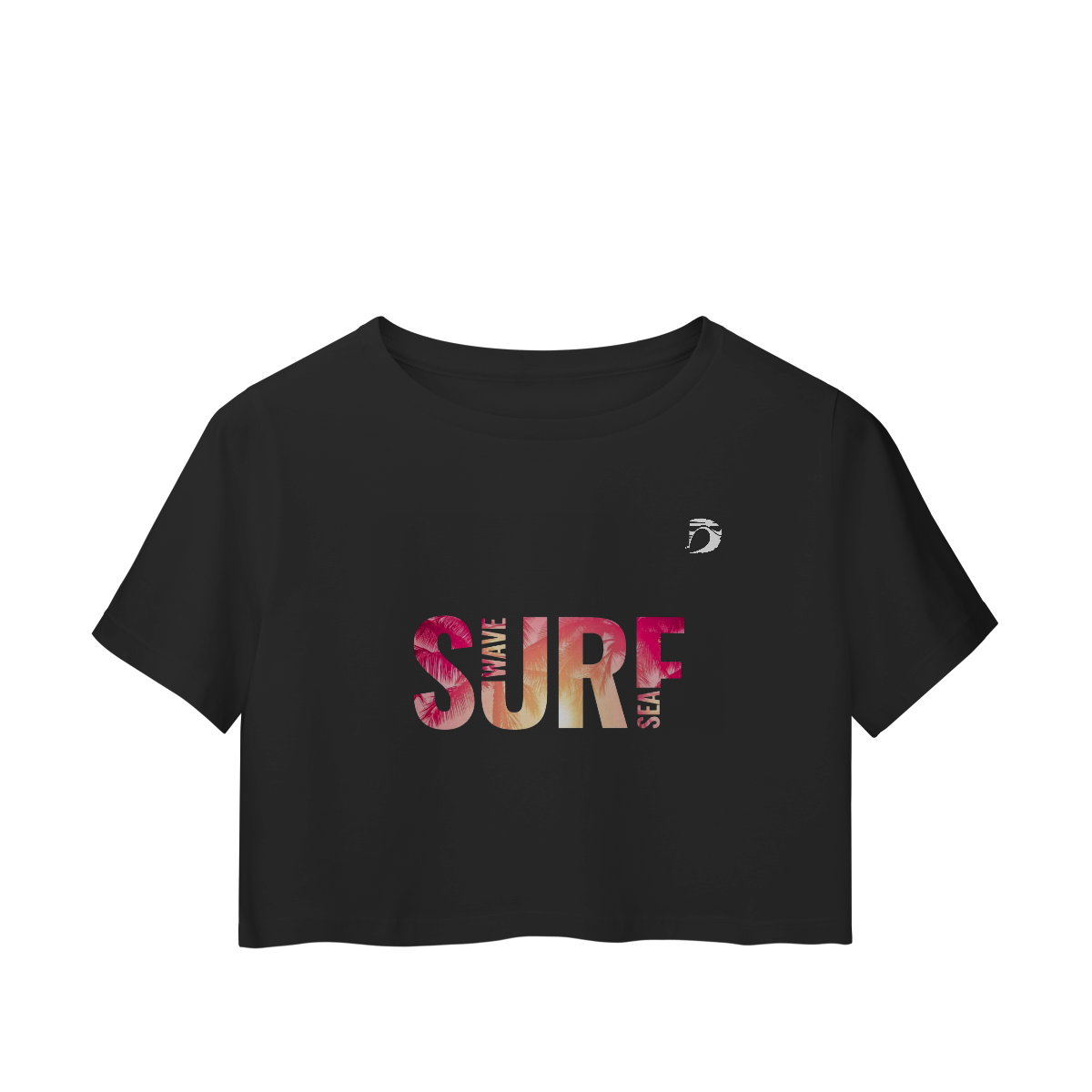 Camisa cropped manga curta Dream Surf