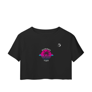 Camisa cropped manga curta Dream Surf