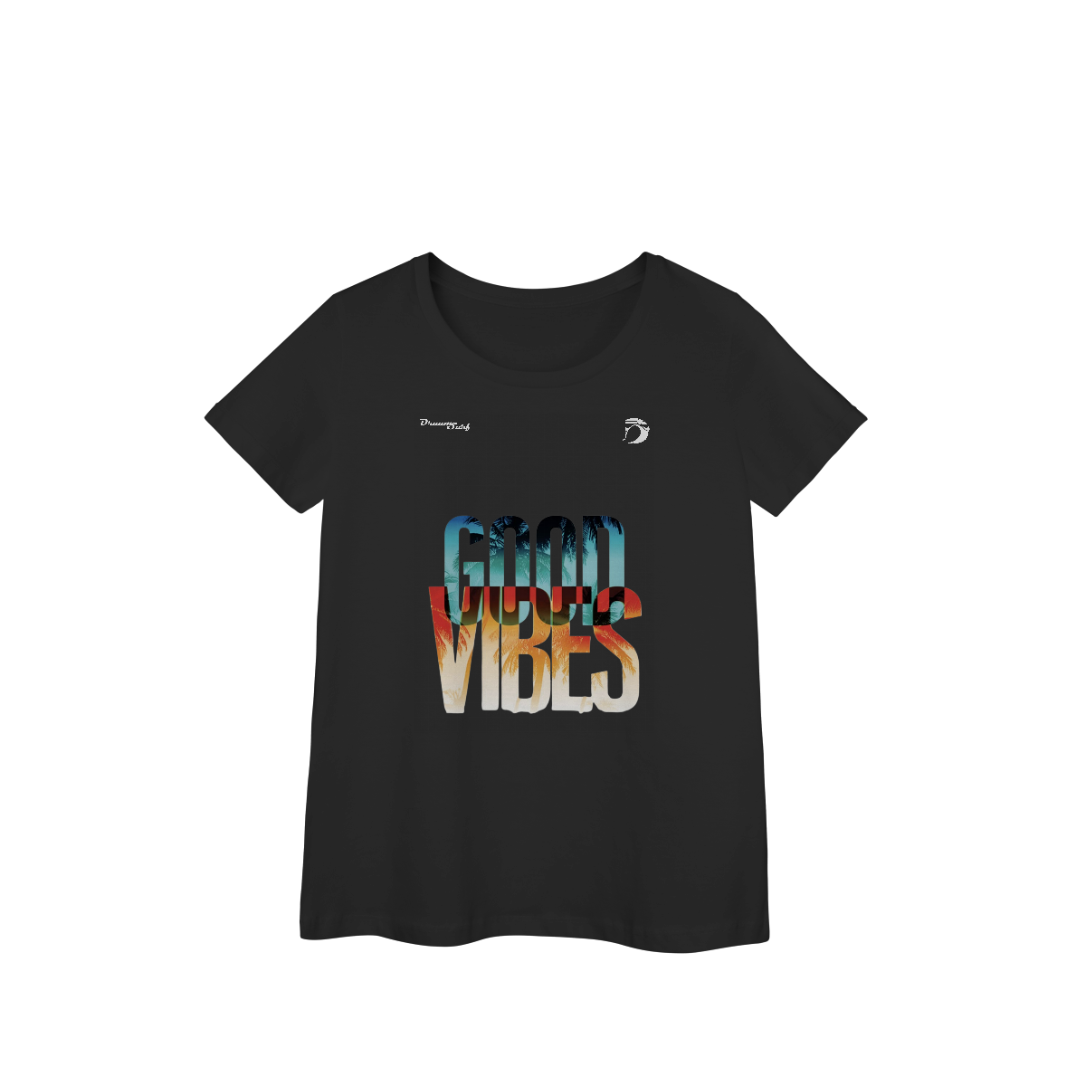 Camiseta baby long manga curta feminino Dream Surf