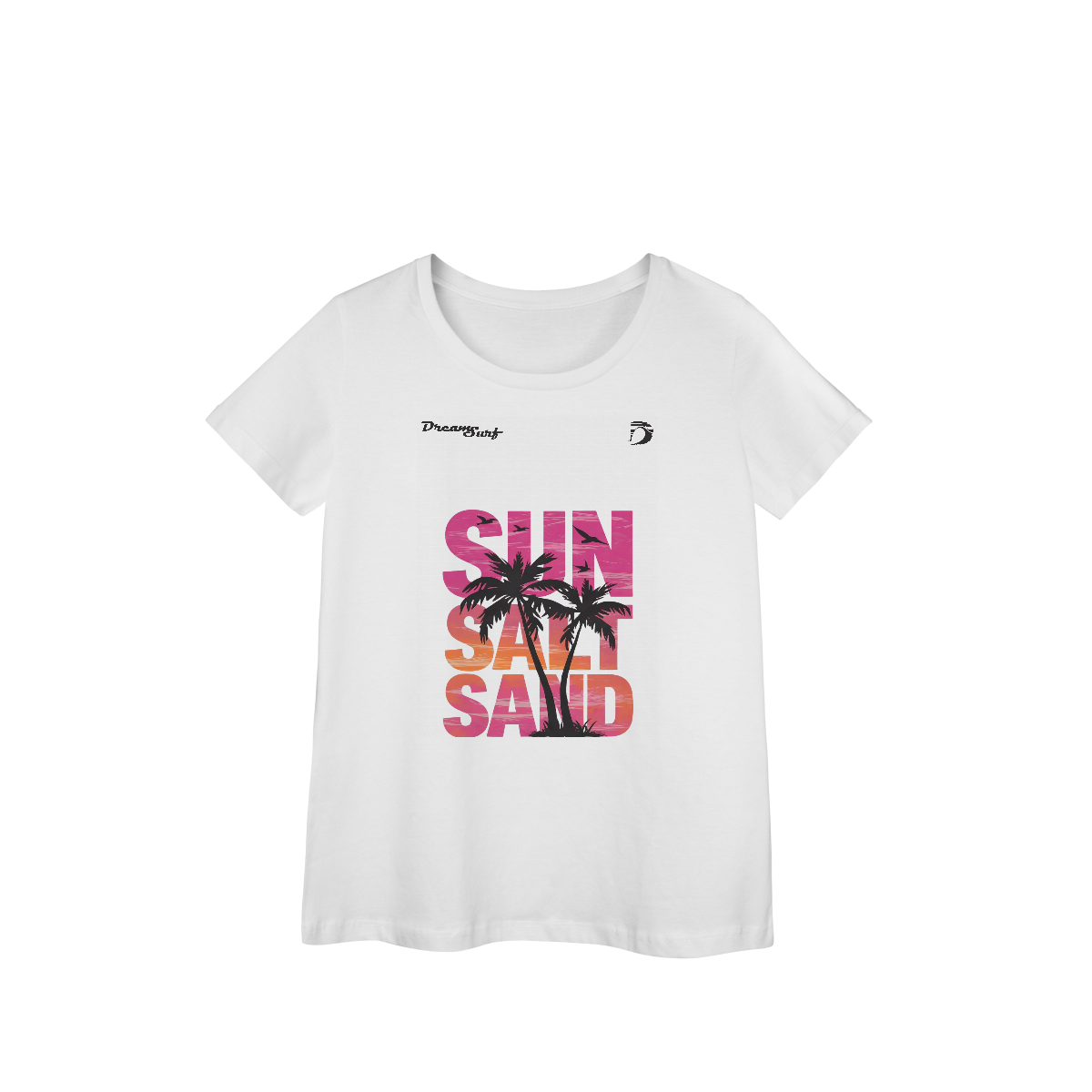 Camiseta baby long manga curta feminino Dream Surf