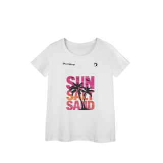 Camiseta baby long manga curta feminino Dream Surf