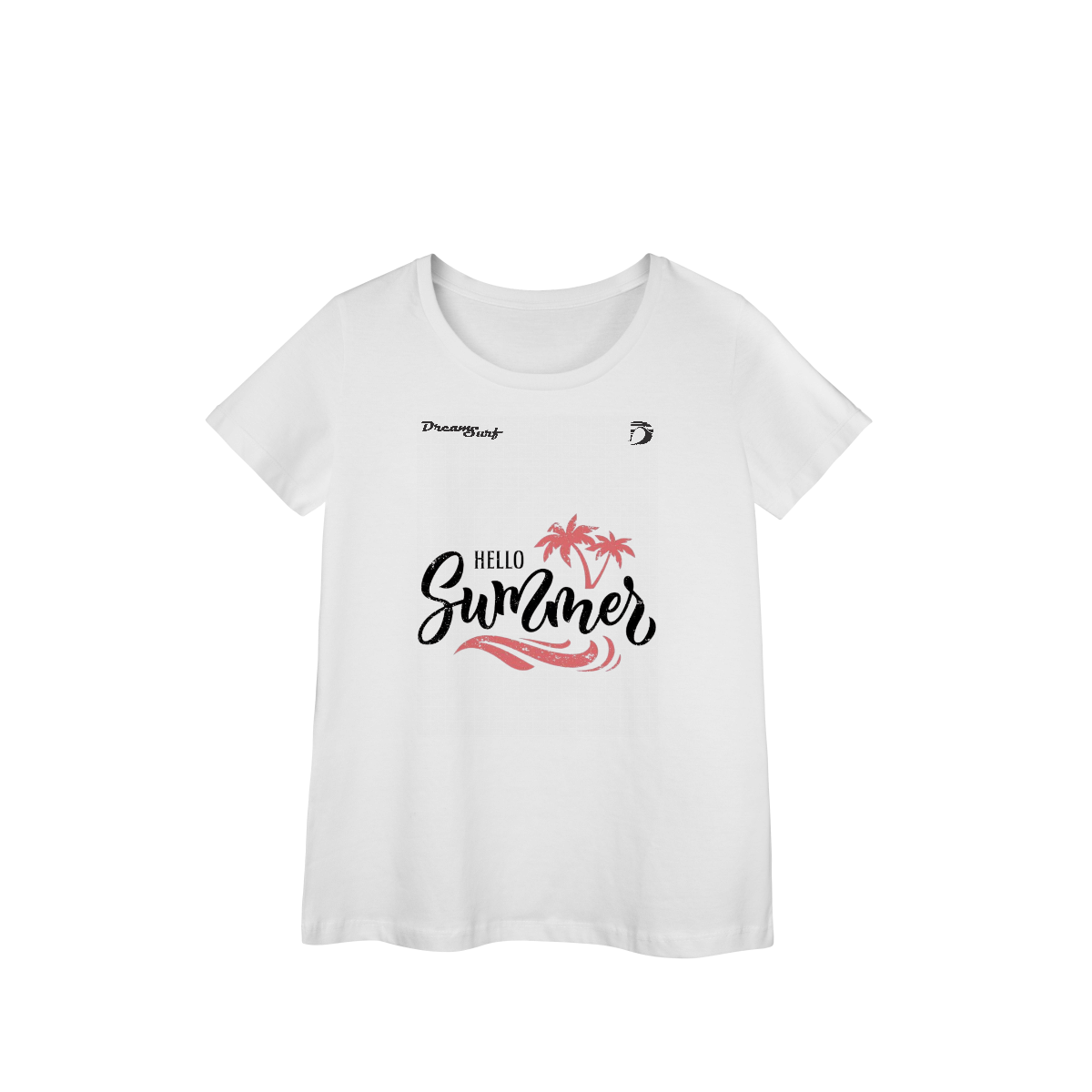 Camiseta baby long manga curta feminino Dream Surf