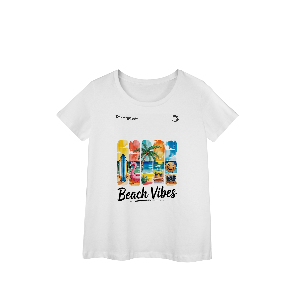 Camiseta baby long manga curta feminino Dream Surf