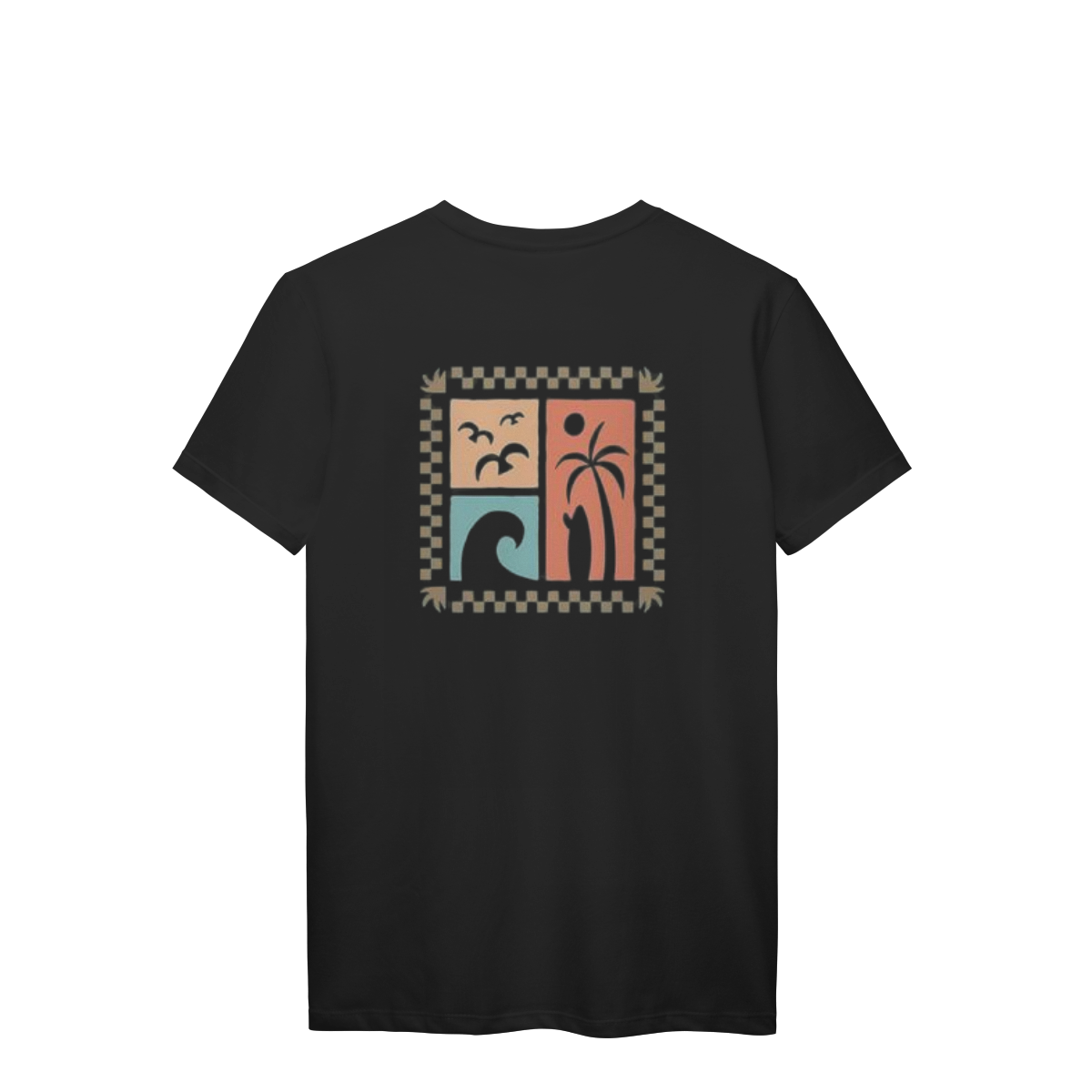 Camiseta manga curta masculino Dream Surf frente e costas