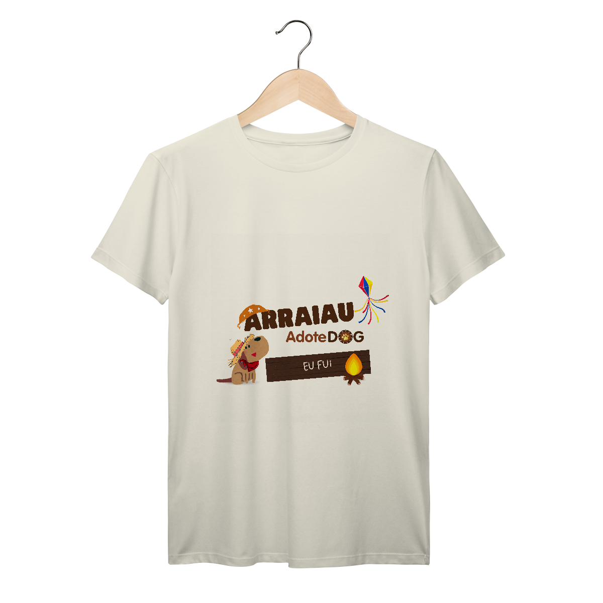 Camiseta T-Shirt Prime Arraiau AdoteDog – Eu Fui
