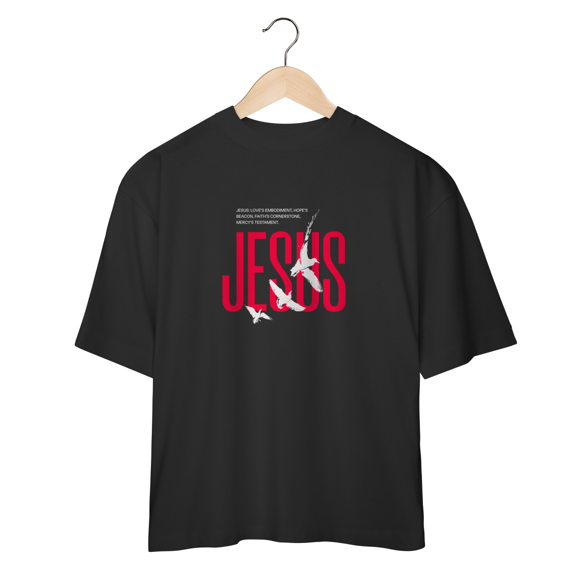 Nome do produto: Camiseta Oversized – Jesus 