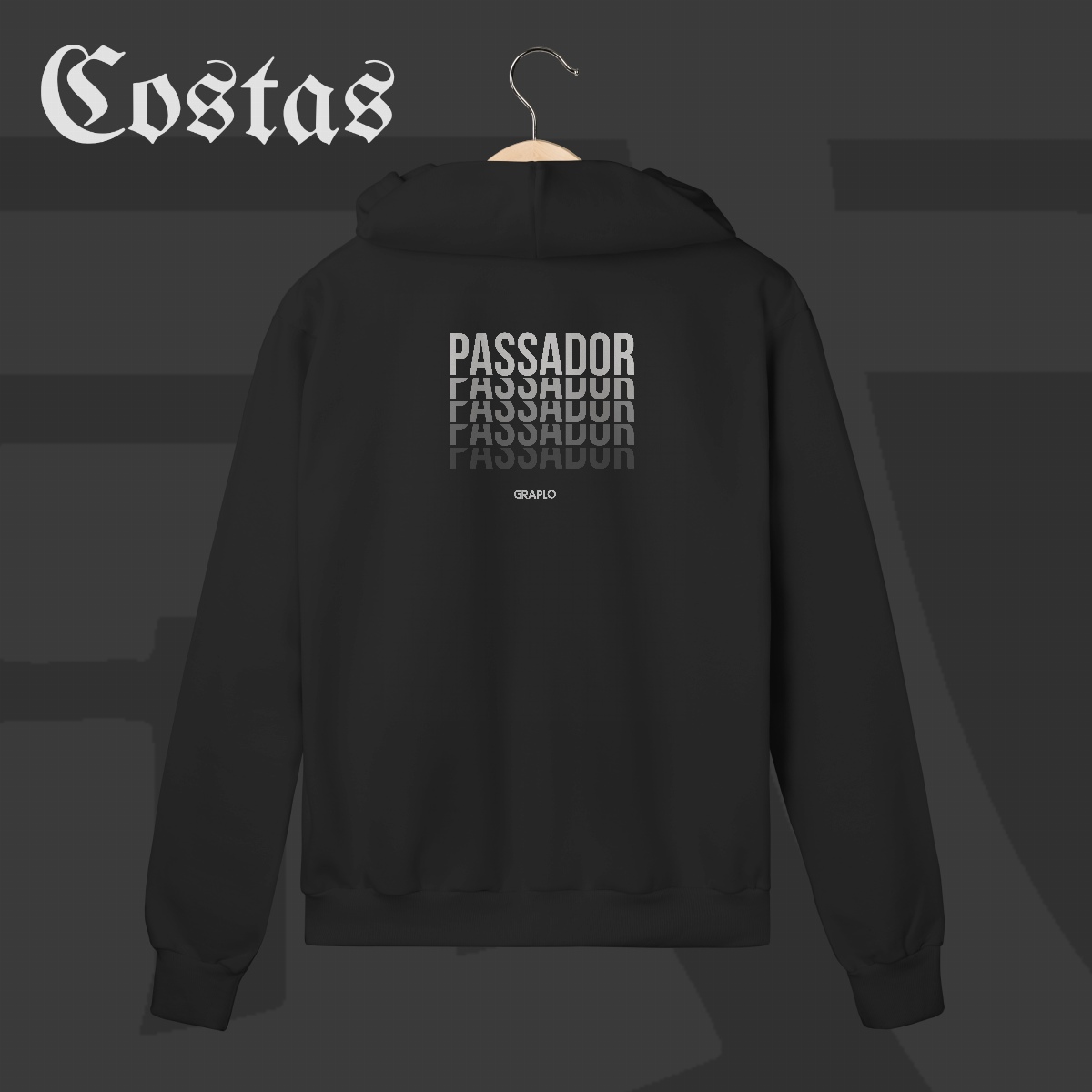 Moletom Zíper - Passador | Arte nas costas