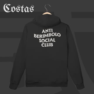 Moletom Canguru - Anti berimbolo social club | Arte nas costas