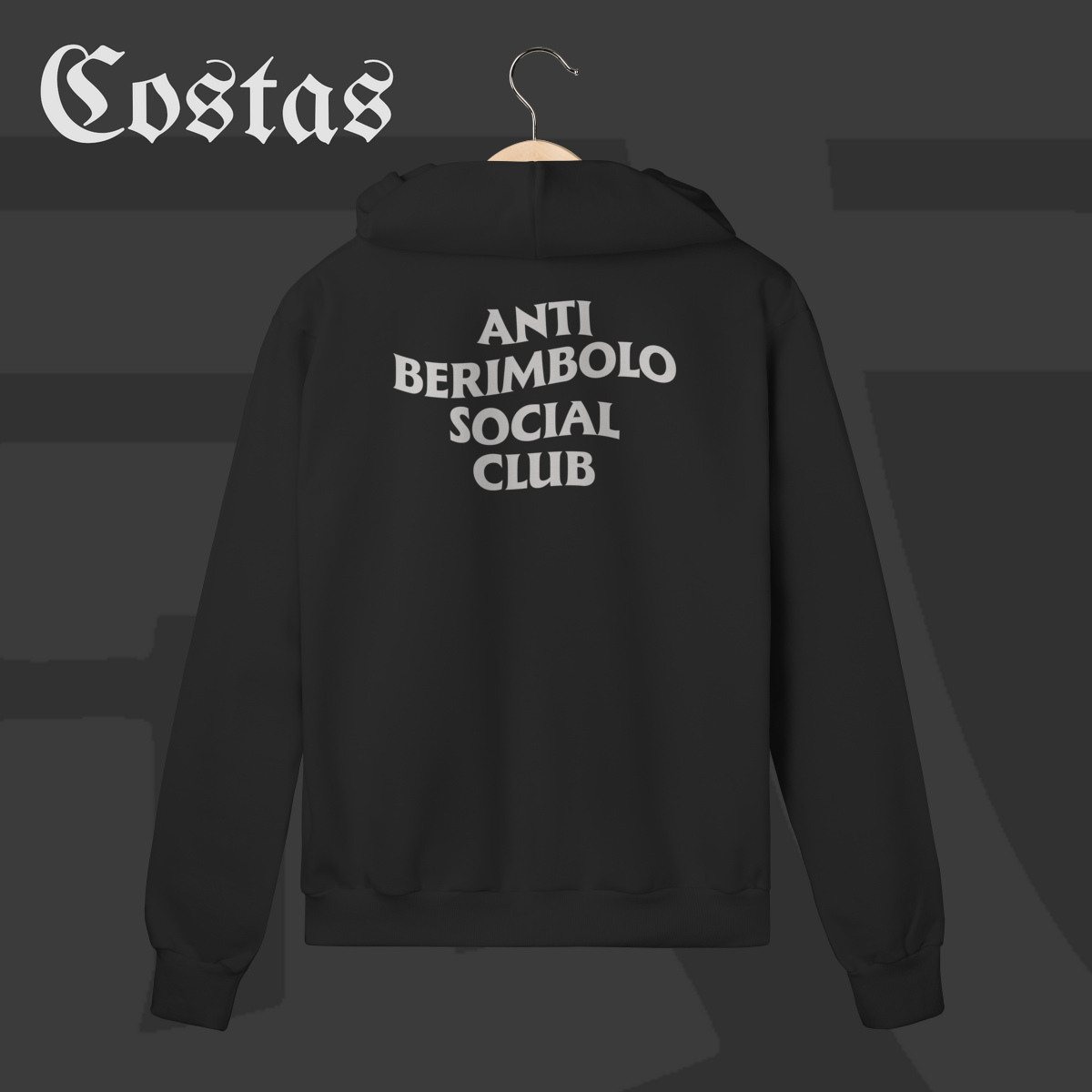 Moletom Zíper  - Anti berimbolo social club | Arte nas costas