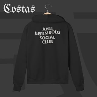 Moletom Zíper  - Anti berimbolo social club | Arte nas costas