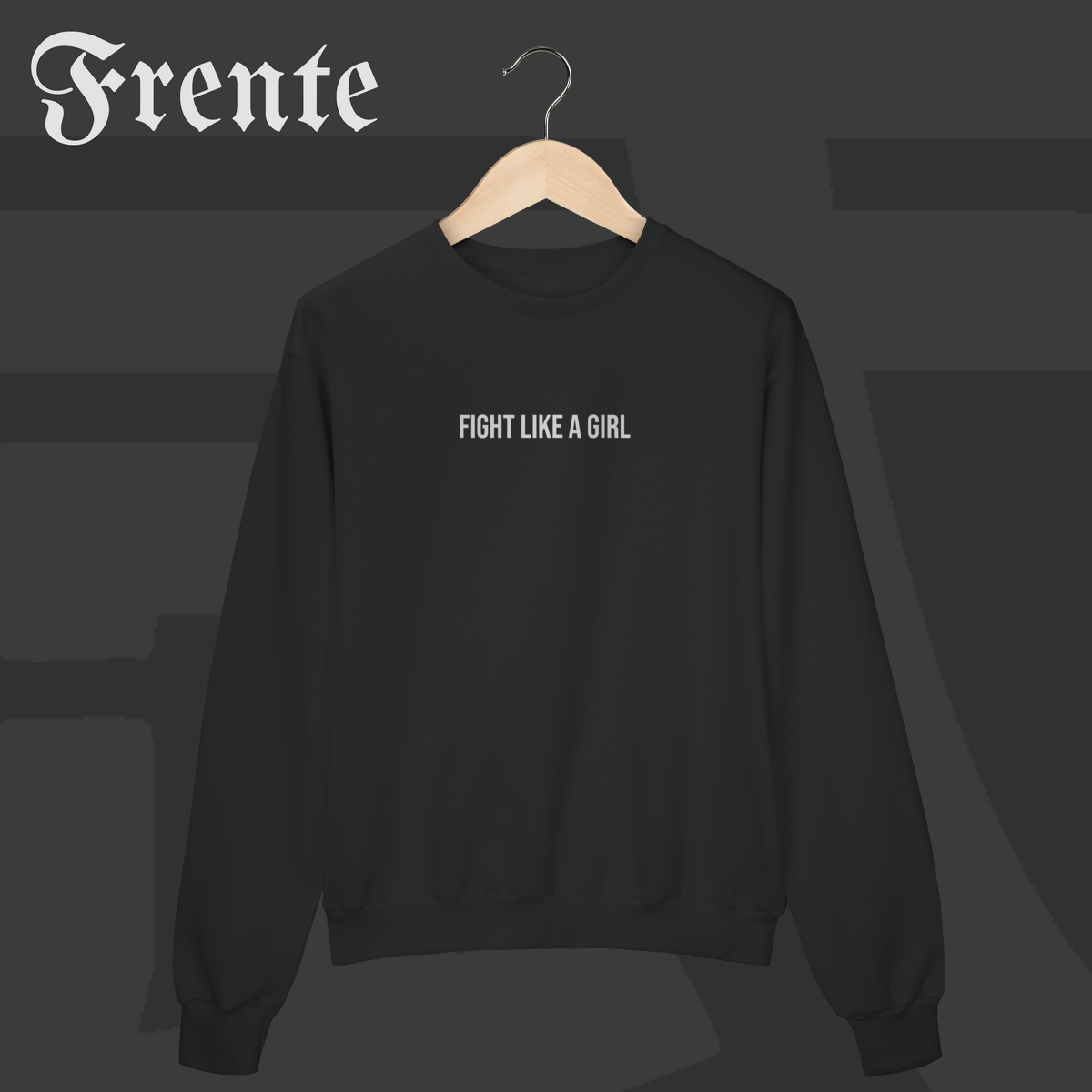 Moletom Fechado - Fight like a girl | Arte no peito