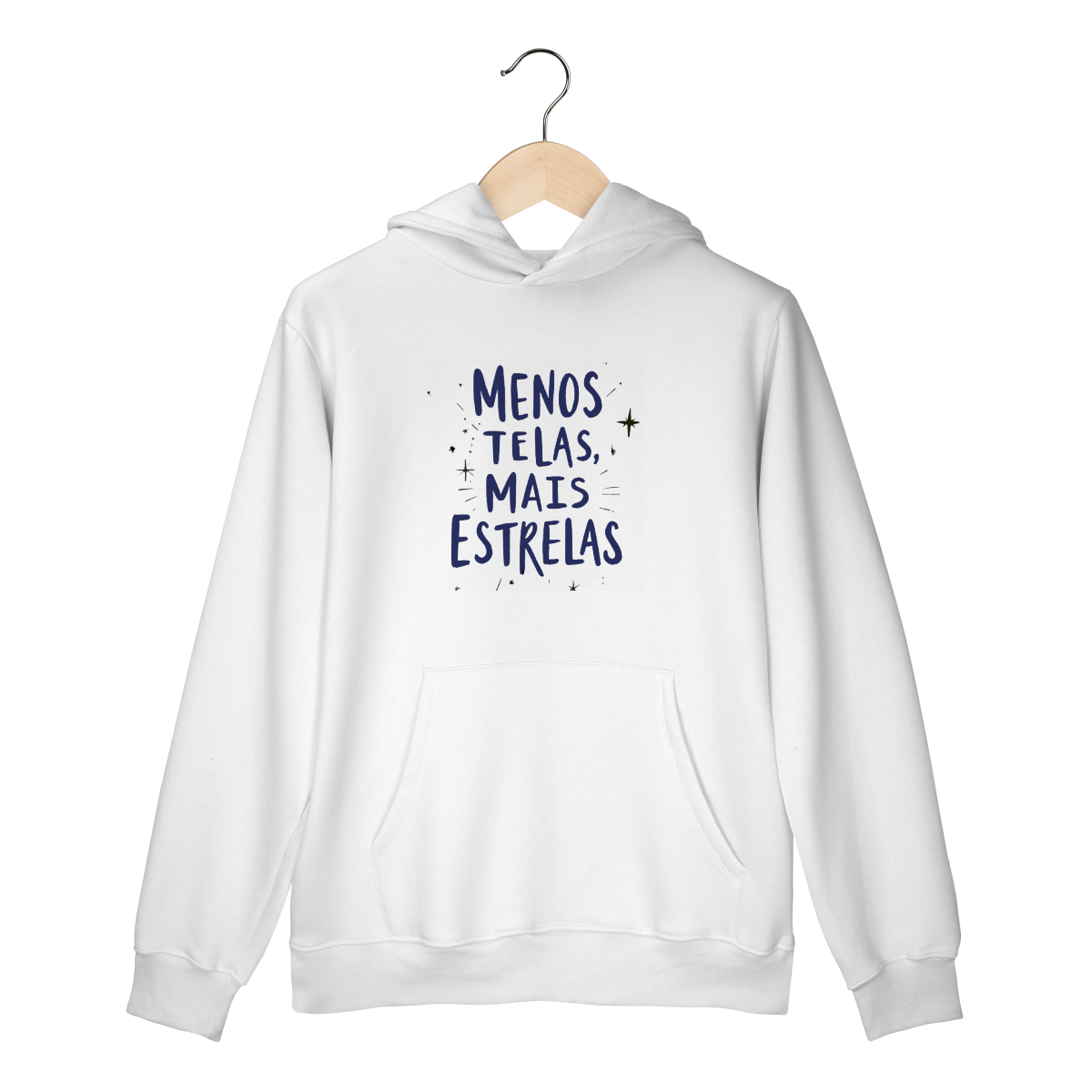 Nome do produto: Moletom Canguru Quality | Menos Telas, Mais Estrelas 