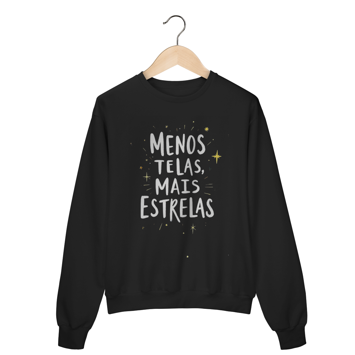 Nome do produto: Moletom Fechado | Menos Telas, Mais Estrelas